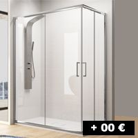 mampara dos puertas correderas