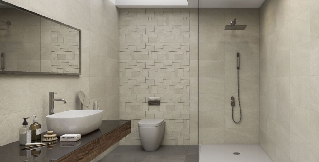 baño estilo japandi