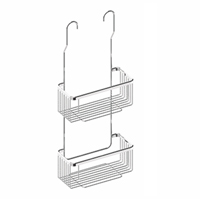 Estante doble colgar grifo acero cromo