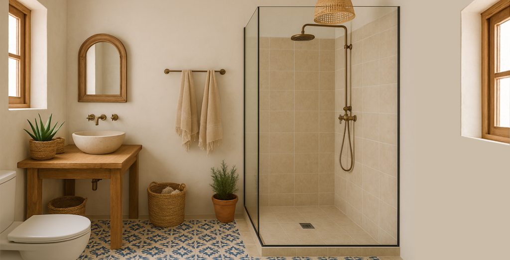 baño de estilo mediterraneo