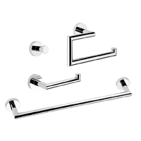 4 accesorios cromo, negro, blanco, titanio, oro o cobre