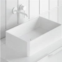 Lavabo solid blanco mate 44,5x28 cm