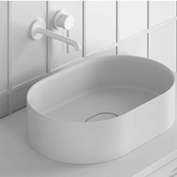 Lavabo solid blanco mate 45x30 cm
